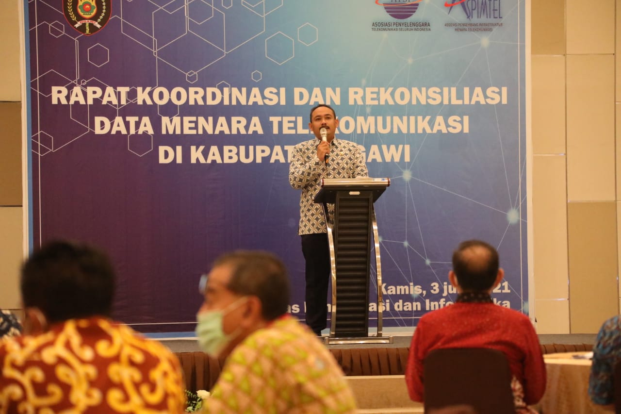 Bupati Ngawi Buka Rakor dan Rekonsiliasi Data Menara Telekomunikasi